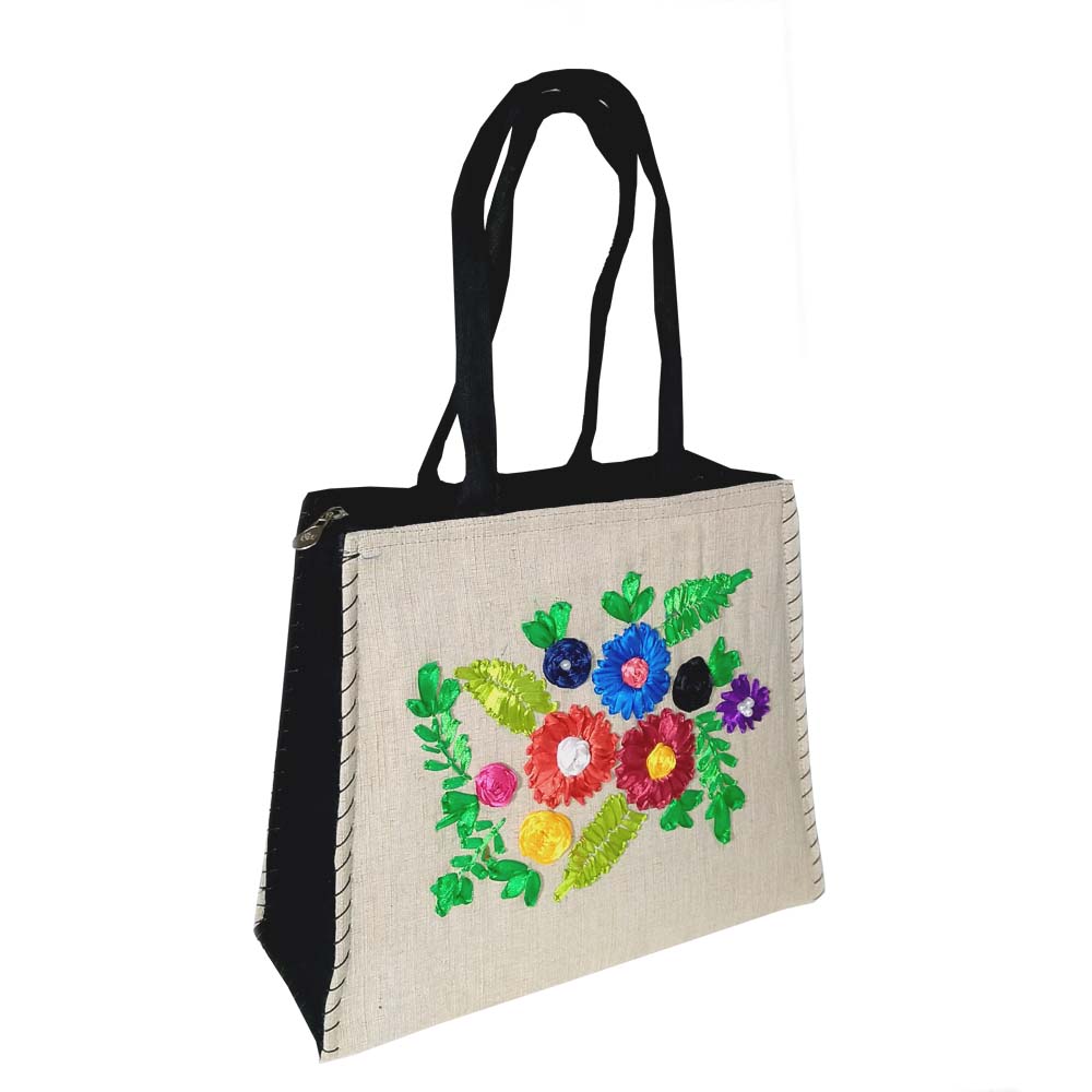 Hand Bag Collection, Ladies Bag | Jute Embroidered Party bag | Karujog