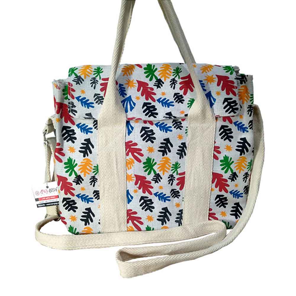 Jute handbag, Handmade Indian Jute Tote Bag, Reusable Carry Bag, tiffin  bag, Printed bag, Eco-Friendly Tote, Shopper with handle, Waterproof, With  Inner Compartments – ZIP, BOTTLE HOLDER, Indian Handicraft