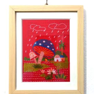 Artisan Crafted Nakshi Katha Framed Gift – Unique Wall Art in